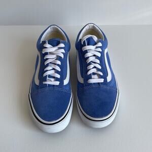 Vans‎ Old Skool Sneakers Womens Size 7.5 Blue Suede Canvas Casual Streetwear Y2k